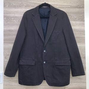 Christian Lacroix dark gray sport coat jacket blazer single breasted
